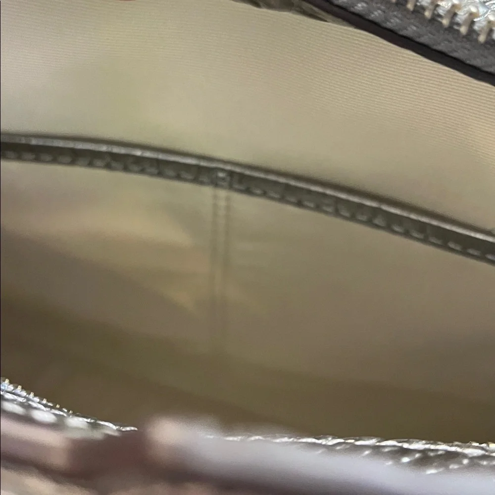 Ralph Lauren metallic handbag. Adjustable shoulder strap. Snakeskin print. NWT! - Picture 5 of 10